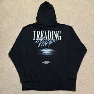 Hollow Front Band Hoodie Sweatshirt Mens XL Black Treading Water Band Metalcore